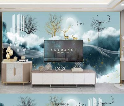 File in mica File tranh hiện đại pha lê gương KF75529 (bản gốc) sắc sảo