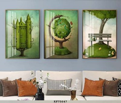 File in ấn File tranh hiện đại pha lê gương KF75647 (bản gốc) từ file gốc