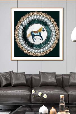 File tranh File tranh hiện đại pha lê gương KF75687 (file gốc) chủ đề phong thủy