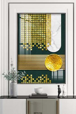 File tranh File tranh hiện đại pha lê gương KF75704 (gốc) chủ đề thiên nhiên