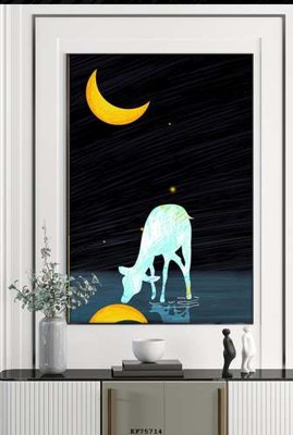 File in trần File tranh hiện đại pha lê gương KF75714 (file gốc) hoa văn 3D