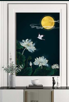 File PSD File tranh hiện đại pha lê gương KF75740 (gốc) cho designer