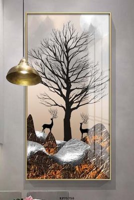 Download file tranh PSD File tranh hiện đại pha lê gương KF75750 để chỉnh sửa