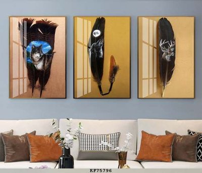 File PSD File tranh hiện đại pha lê gương KF75796 (gốc) tách lớp chi tiết