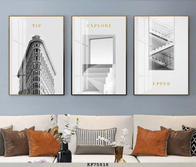 Download file gốc File tranh hiện đại pha lê gương KF75818 (in lụa) hoa lá