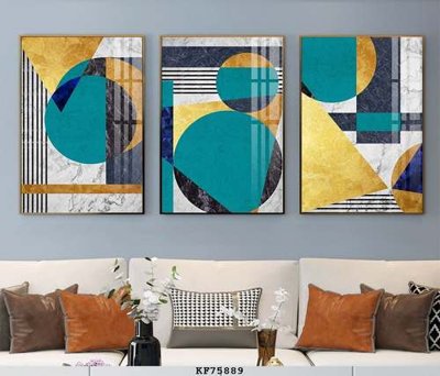 File gốc File tranh hiện đại pha lê gương KF75889 (phong cách) tối giản