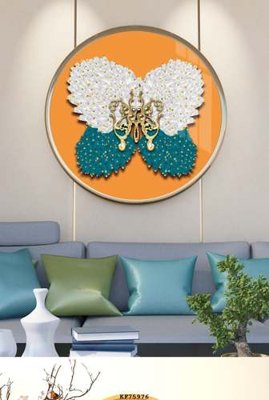 File tranh gốc PSD File tranh hiện đại pha lê gương KF75976 còn nguyên layer