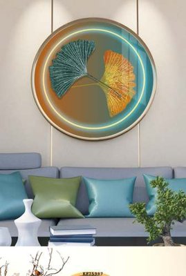 File tranh File tranh hiện đại pha lê gương KF75987 (ảnh gốc) in trần xuyên sáng