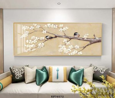 File gốc File tranh hiện đại pha lê gương KF76072 (in mica) trang trí