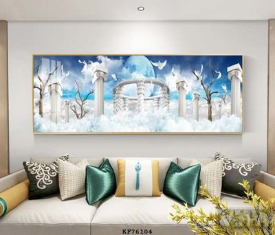 File tranh quảng cáo File tranh hiện đại pha lê gương KF76104 (download file gốc)