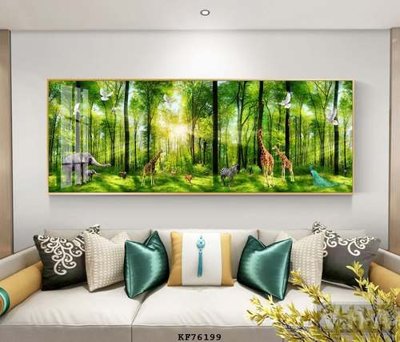 Tải file tranh gốc File tranh hiện đại pha lê gương KF76199 chất lượng cao