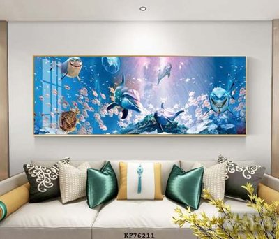 File in ấn File tranh hiện đại pha lê gương KF76211 (bản gốc) cao cấp