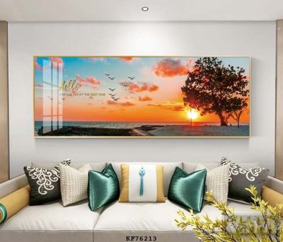 File tranh File tranh hiện đại pha lê gương KF76213 (bản gốc) in canvas