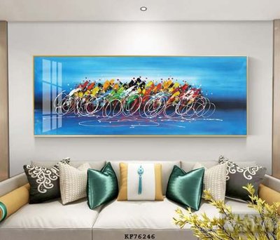 Ảnh gốc file in lụa File tranh hiện đại pha lê gương KF76246 chi tiết