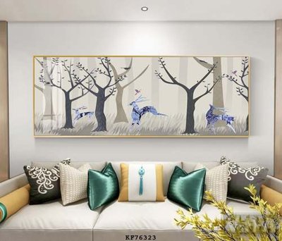 File tranh gốc File tranh hiện đại pha lê gương KF76323 (bản quyền) file PSD