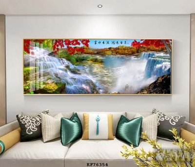 File in ấn File tranh hiện đại pha lê gương KF76354 (bản gốc) cao cấp