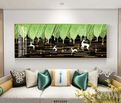 File tranh File tranh hiện đại pha lê gương KF76380 (gốc) chủ đề thiên nhiên