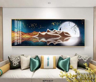 File gốc File tranh hiện đại pha lê gương KF76437 (chủ đề hiện đại) trang trí