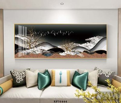 File tranh File tranh hiện đại pha lê gương KF76444 (gốc) chủ đề thiên nhiên