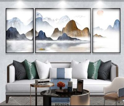 File PSD File tranh hiện đại pha lê gương KF76524 (gốc) nhiều lớp (multi-layer)