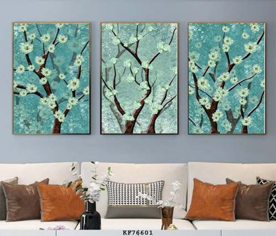 File tranh in trần File tranh hiện đại pha lê gương KF76601 (ảnh gốc siêu nét)