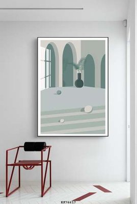 File gốc File tranh hiện đại pha lê gương KF76617 (in lụa) tranh phong thủy