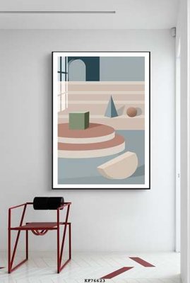 Chi tiết file ảnh File tranh hiện đại pha lê gương KF76623 sắc nét