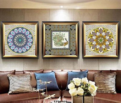 File gốc File tranh hiện đại pha lê gương KF76720 (in mica) làm quà tặng