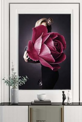 File tranh File tranh hiện đại pha lê gương KF76727 (gốc) chủ đề trừu tượng