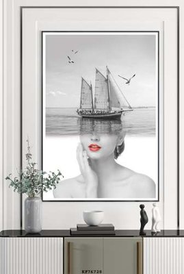 File in mica File tranh hiện đại pha lê gương KF76728 (bản gốc) sắc sảo