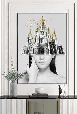 File tranh trang trí File tranh hiện đại pha lê gương KF76732 (file gốc)