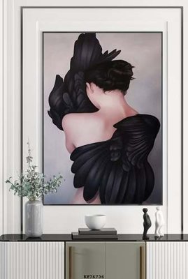 Hình ảnh file gốc File tranh hiện đại pha lê gương KF76736 cho in UV