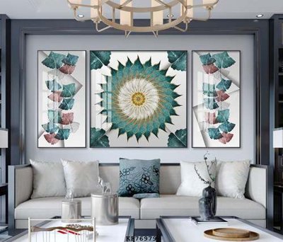 File gốc in mica File tranh hiện đại pha lê gương KF76979 chất lượng