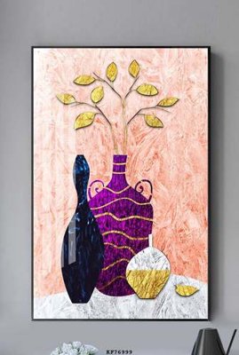 File in mica File tranh hiện đại pha lê gương KF76999 (bản gốc) siêu trong