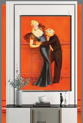 File gốc File tranh hiện đại pha lê gương KF77142 (PNG) trong suốt (transparent)