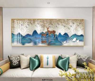 File gốc File tranh hiện đại pha lê gương KF77326 (in tráng gương) sang trọng