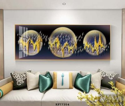 Download file gốc File tranh hiện đại pha lê gương KF77354 (in mica) trong suốt