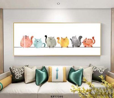 File in trần File tranh hiện đại pha lê gương KF77395 (bản gốc) bầu trời