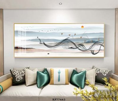 Download file File tranh hiện đại pha lê gương KF77443 (gốc) in mica đèn LED