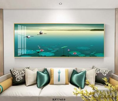 Ảnh gốc file in lụa File tranh hiện đại pha lê gương KF77459 chi tiết