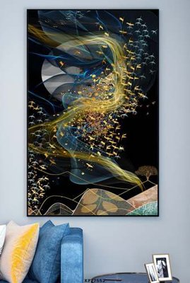 File ảnh File tranh hiện đại pha lê gương KF77552 (gốc) in Hiflex