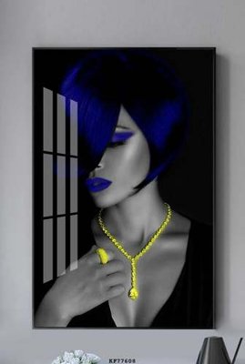 File gốc File tranh hiện đại pha lê gương KF77608 (in lụa) tranh phong thủy