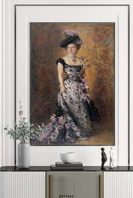 File in lụa File tranh hiện đại pha lê gương KF77656 (chất lượng cao) File tranh hiện đại pha lê gương KF77656