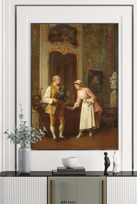 File ảnh File tranh hiện đại pha lê gương KF77691 (gốc) in poster