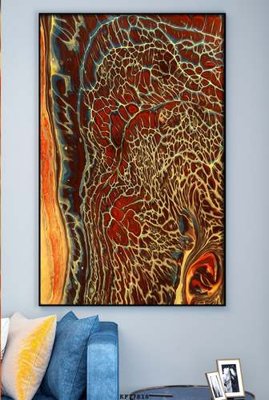 File tranh File tranh hiện đại pha lê gương KF77818 (gốc) chủ đề trừu tượng