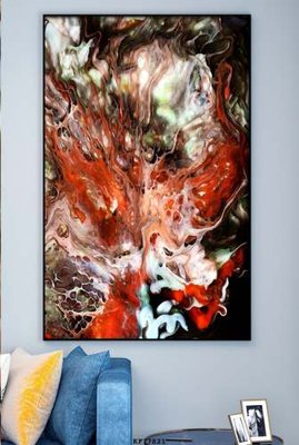 File ảnh File tranh hiện đại pha lê gương KF77821 (gốc) in poster