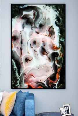 File gốc in ấn File tranh hiện đại pha lê gương KF77834 độ phân giải cao