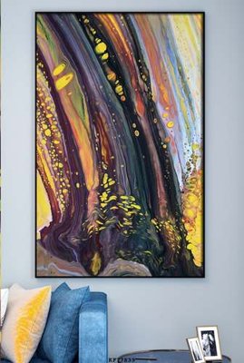 File gốc in ấn File tranh hiện đại pha lê gương KF77839 chất lượng vượt trội