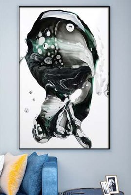 File gốc in ấn File tranh hiện đại pha lê gương KF77853 độ phân giải cao