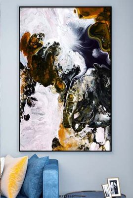 File tranh File tranh hiện đại pha lê gương KF77899 (bản gốc) treo phòng ăn